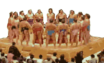 Rikishi mooning at their audience